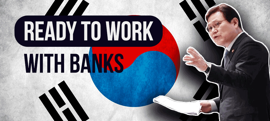 south korea working with banks on crypto