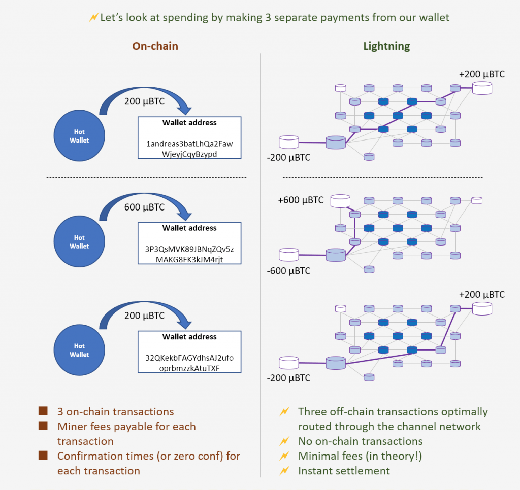 Lightning Network transaction example