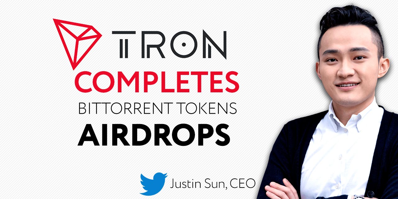 tron justin sun btt airdrop