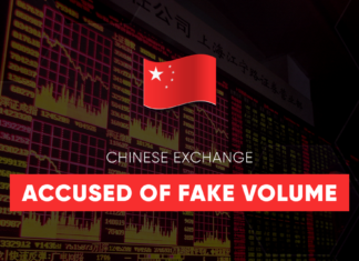 Chinese exchange fake volume