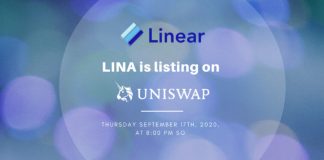 LINA listed on Uniswap
